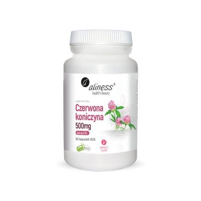 Czerwona koniczyna extract 8% 500 mg x 90 kaps. VEGE Aliness