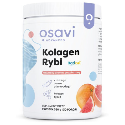 Kolagen Rybi z Dzikiego Dorsza   Greipfrut  260 g Osavi