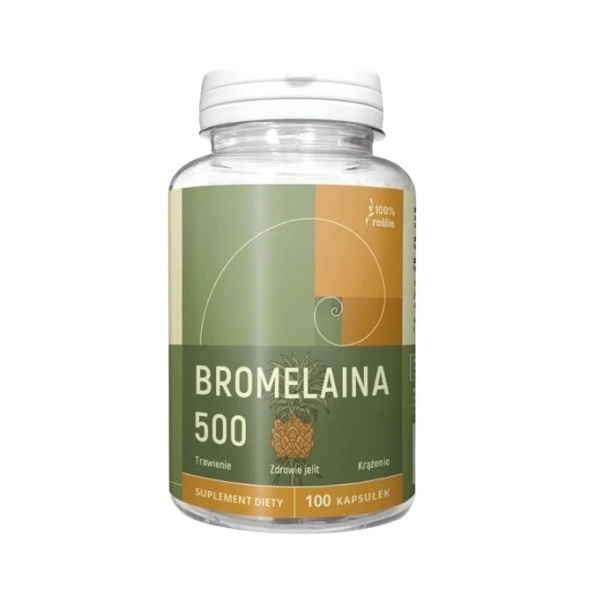 Bromelaina 100 kapsułek x 500 mg Nanga