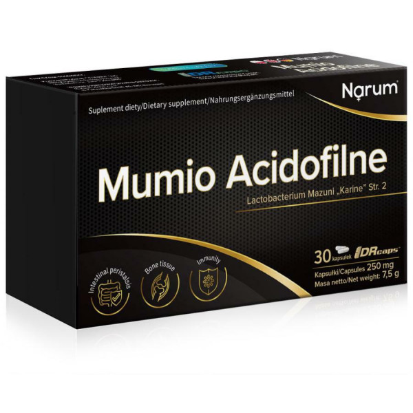 Mumio Acidofilne 250mg 30 kaps Narum