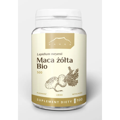 Maca żółta Bio 100 kaps 500mg Nanga