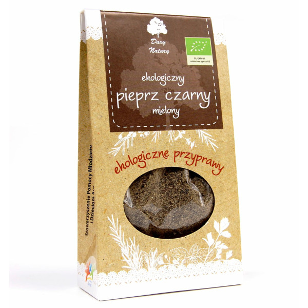 Pieprz czarny mielony 50g Dary Natury