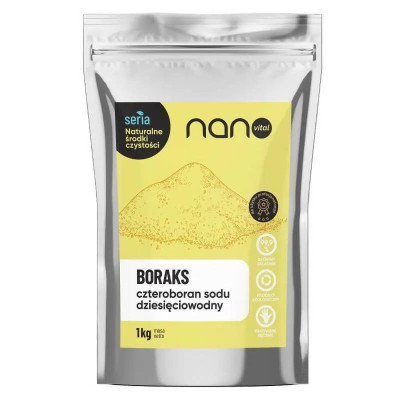 Boraks czteroboran sodu 10-wodny 1 kg  NANOVITAL