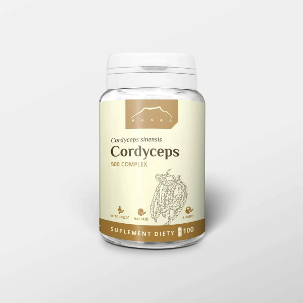 Cordyceps sinensis Kordyceps 100  kapsułek x 500 mg - maczużnik Nanga