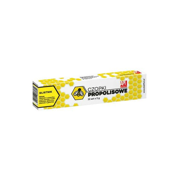 Czopki propolisowe glistnik 12 szt. x 2g   Api Efect