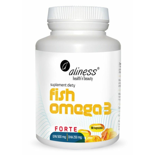 Fish Omega 3 FORTE 500/250mg x 90  kapsułek Aliness
