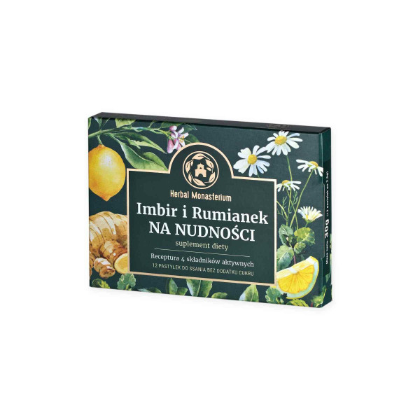 Imbir i Rumianek na nudności x12 Herbal  Pharmaceuticals