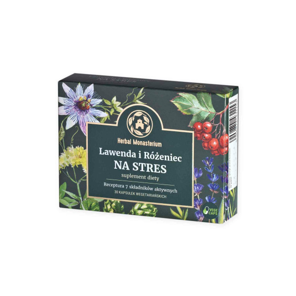 Lawenda i Różeniec na Stres 30 kapsułek  Herbal Monasterium