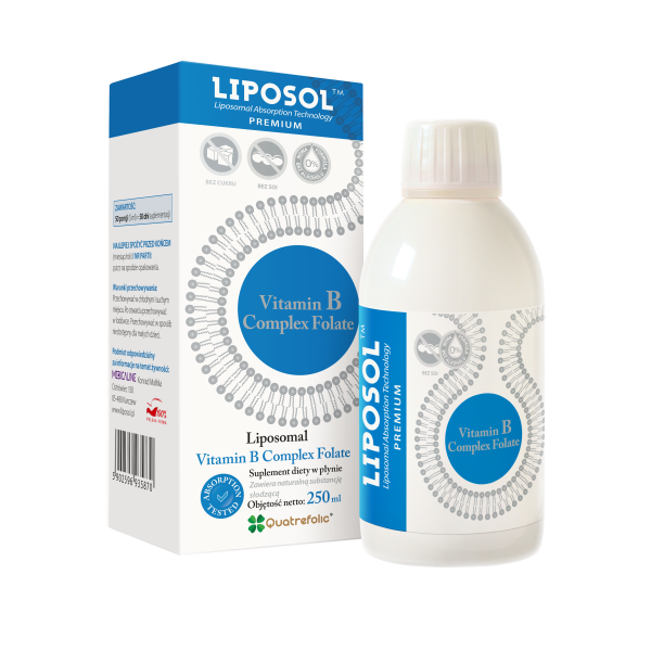 Liposol B Complex Folate 100%TM - 250 ml  Aliness