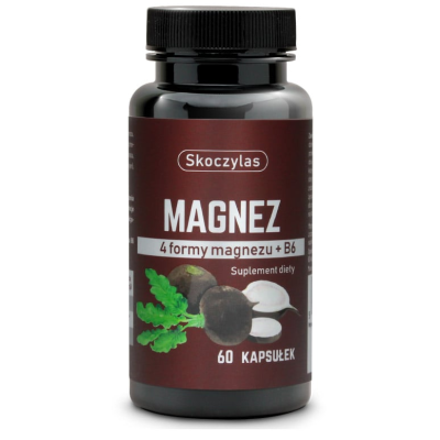 Magnez 4 formy - czarna czepa Skoczylas
