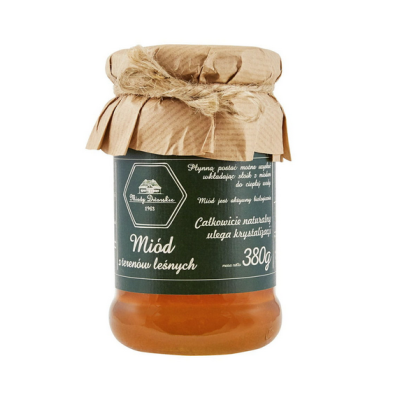 Miód lęśny  malina z kruszyną 380G