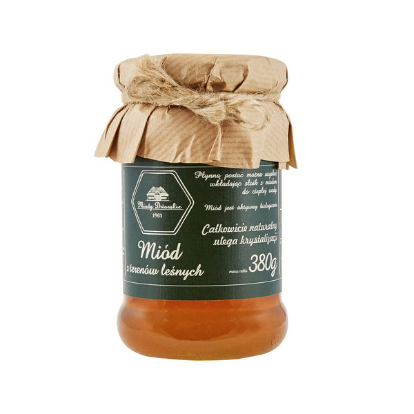 Miód lęśny  malina z kruszyną 380G