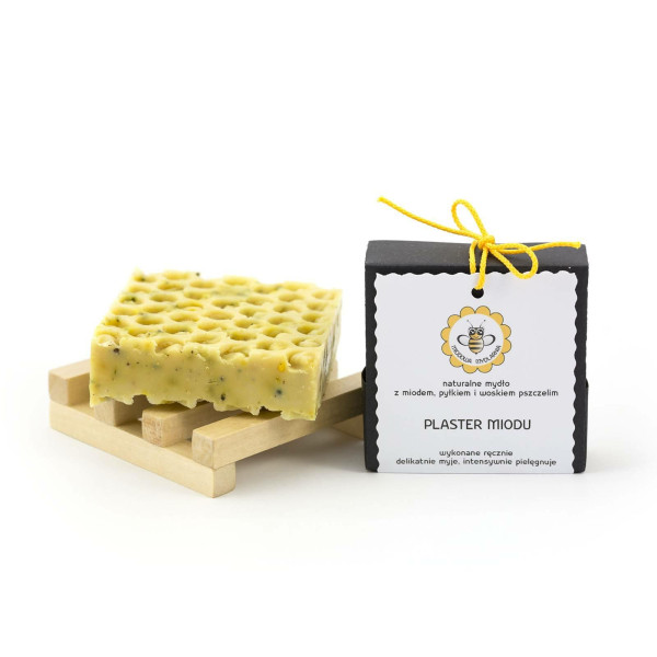 Mydło naturalne "Plaster Miodu" 85g  Miodowa Mydlarnia