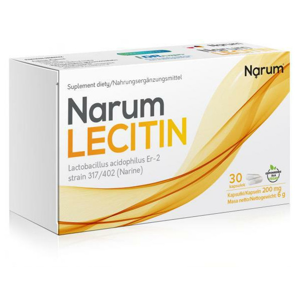 Narum Lecitin 200 mg, 30 Kapsułek Narum