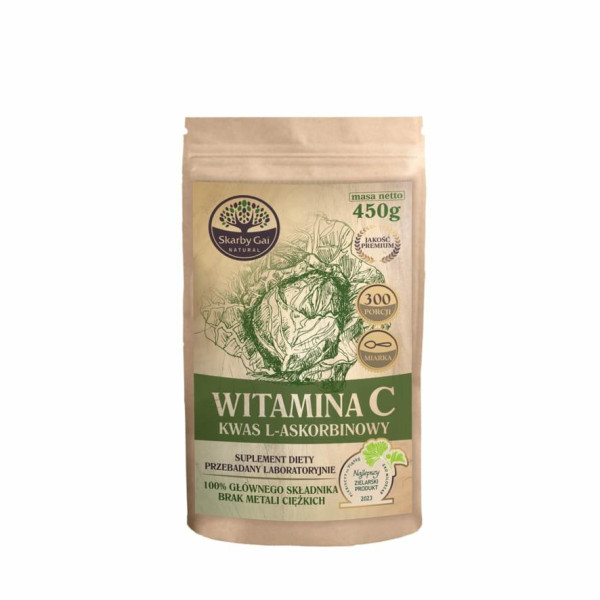 Naturalny Kwas L-askorbinowy 450g Skarby  Gai
