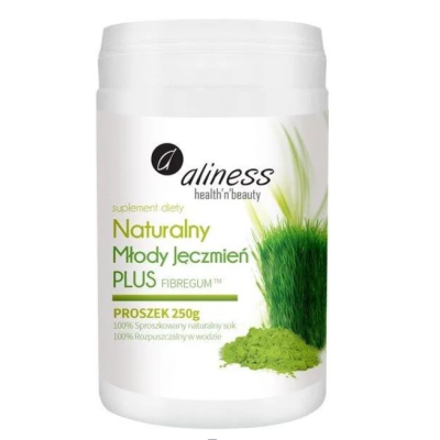 Naturalny Młody Jęczmień proszek 250g  Aliness