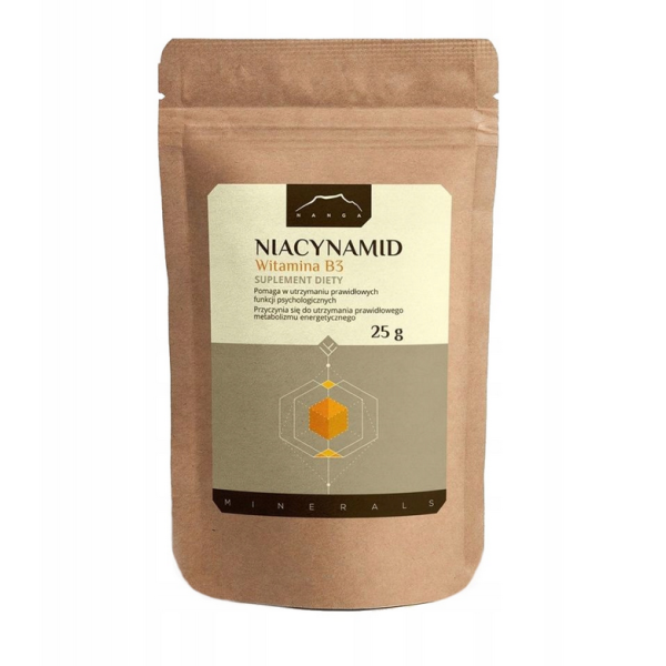 Niacynamid Witamina B3 25g Nanga