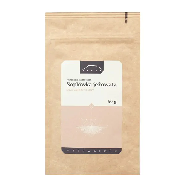 Soplówka jeżowata bio Lions mane mielona  50g Nanga