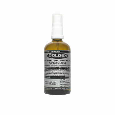 Srebro Nanokoloidalne 100ml atomizer  (szkło) Goldex