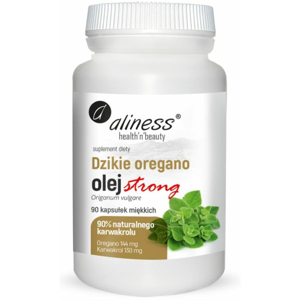 Strong Dzikie Oregano Olej 100% 90 kaps  Aliness