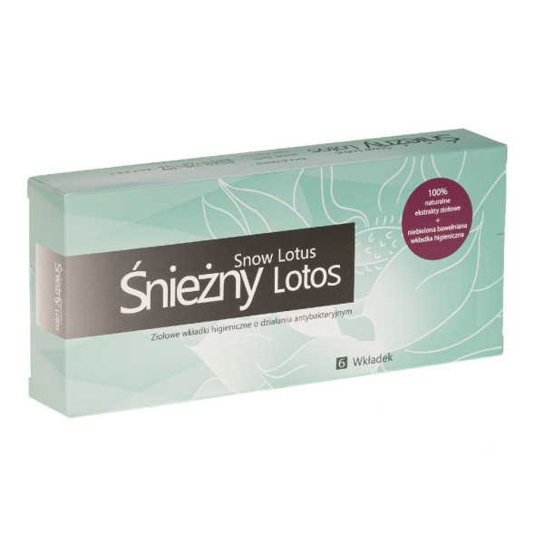 Śieżny Lotos-ziołowe wkładki higiniczke  o działaniu antybakteryjnym 6 wkładek