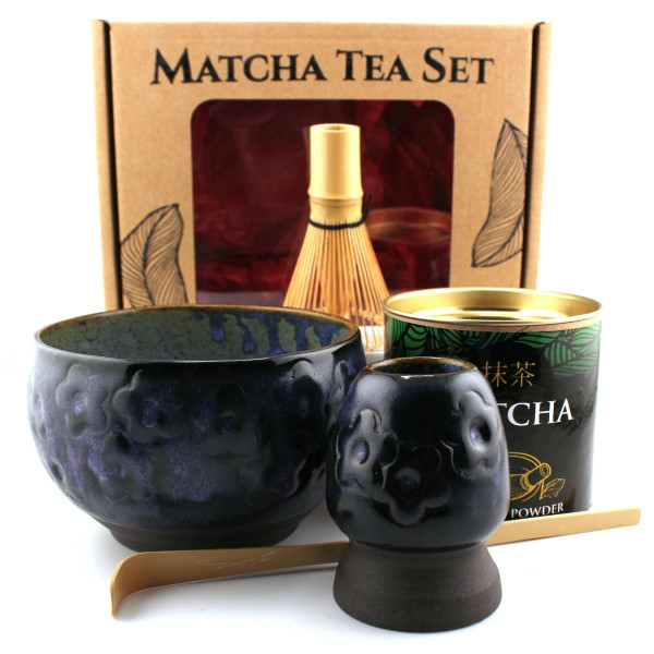 Zestaw Mate Matcha set z ceramicznymi  akcesoriami handmade w pudełku na prezent