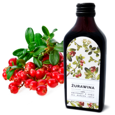 Żurawina 100% ekstrakt z soku duży  Arcyzioła