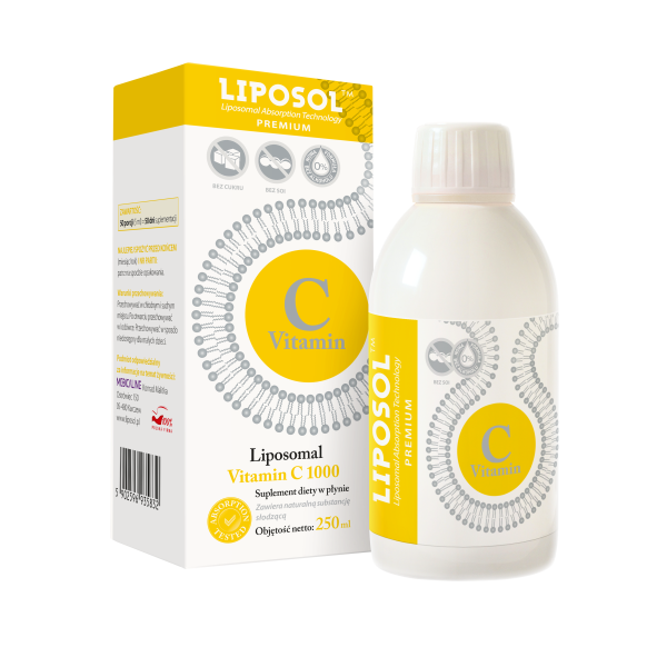 Liposol C 1000TM Liposomalna Witamina C  1000 (Buforowana) 250 ml bezsmakowa w płynie 250ml Aliness