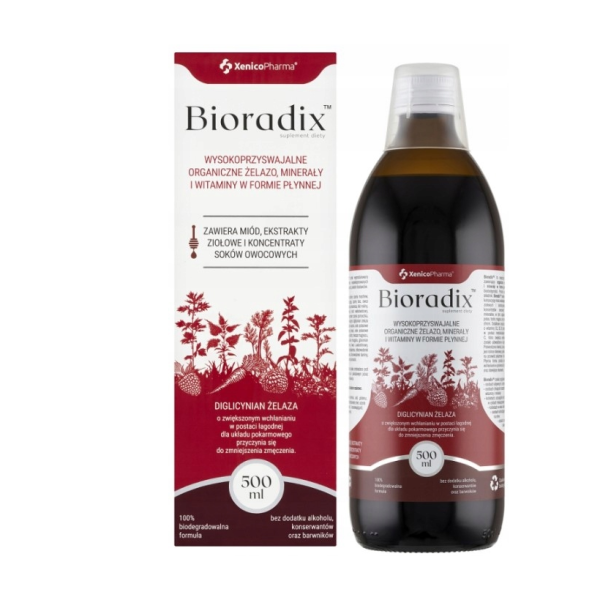 Bioradix Xenico żelazo w płynie 500ml
