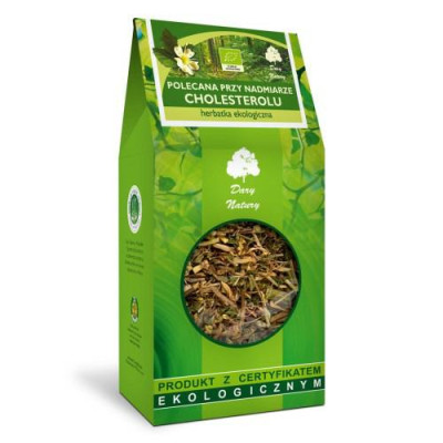 Herbatka Polecana przy nadmiarze  cholesterolu EKO 200g Dary Natury