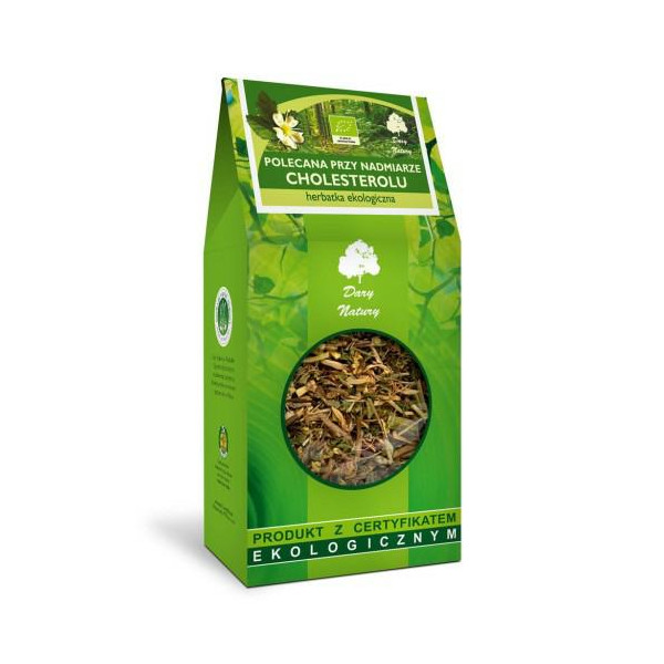 Herbatka Polecana przy nadmiarze  cholesterolu EKO 200g Dary Natury