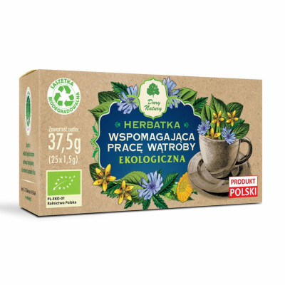 Herbatka wspomagająca pracę wątroby eko  25x1,5g Dary Natury