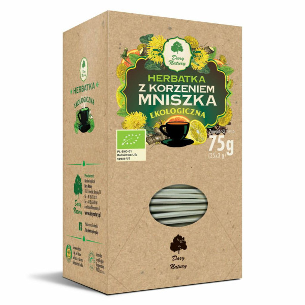 Herbatka z korzeniem mniszka EKO 25x3g  Dary Natury