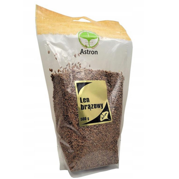 Len brązowy 500g Astron