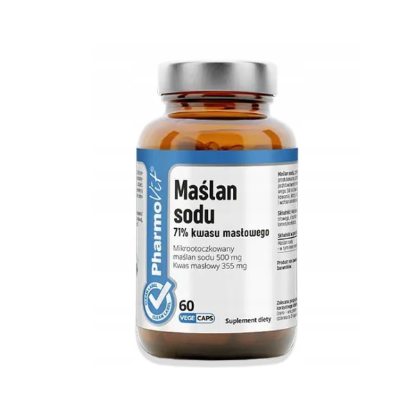 Maślan sodu 71% kwasu masłowego 60 kaps.  Pharmovit