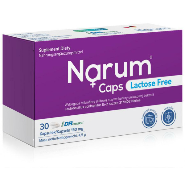 Narum Caps Lactosse Free 150 mg 30 szt