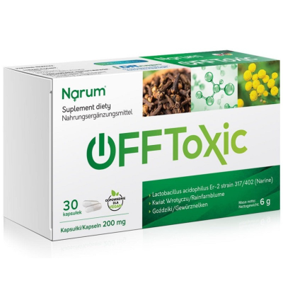Narum OFFtoxic 200 mg. 30 Kapsułek