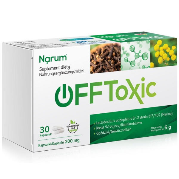 Narum OFFtoxic 200 mg. 30 Kapsułek