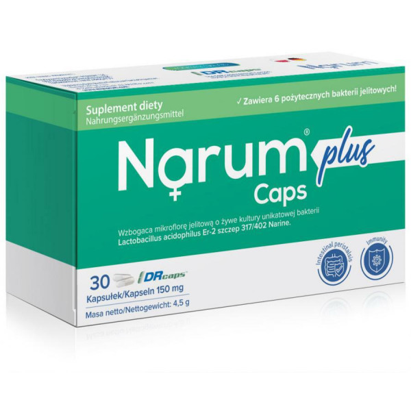 Narum Plus 30 Caps zielone