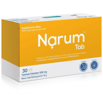 NARUM TABS 500mg 30szt żółte