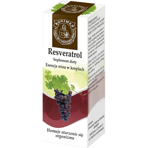 Resveratrol w kroplach 20ml Bonimed