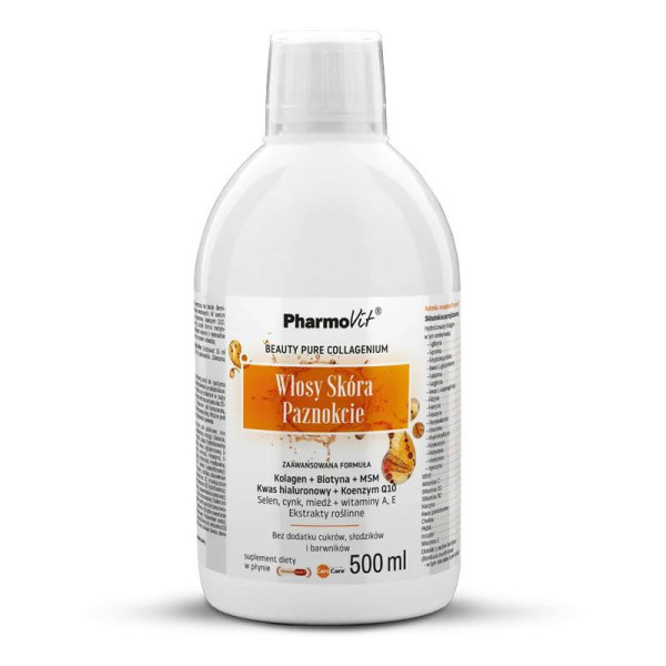 Włosy, Skóra, Paznokcie 500 ml Pharmovit  w płynie