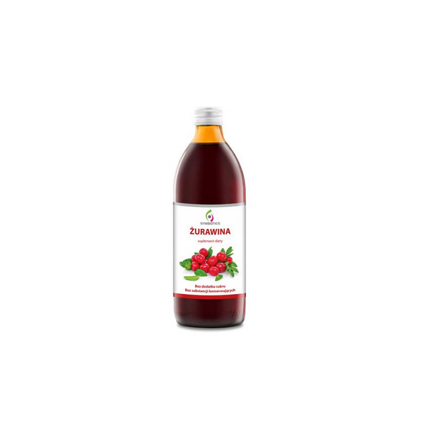 Żurawina 500ml Sok, suplement diety  Symbiotics