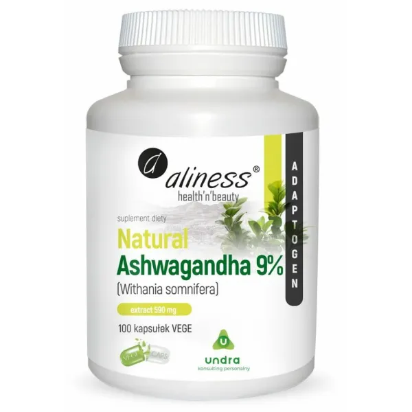 Ashwagandha Natural 580 mg, 100 tabl  Vege