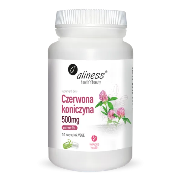 Czerwona koniczyna extract 8% 500 mg  x 90 Vege Caps  Aliness,