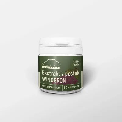 Ekstrakt z pestem winogron 30 kaps  x 300mg Nanga