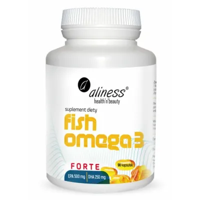 Fish Omega 3 FORTE 500/250mg x 90  kapsułek Aliness