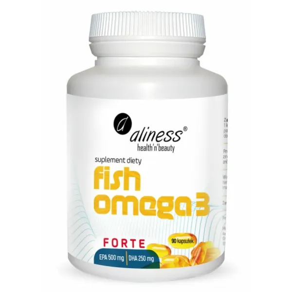 Fish Omega 3 FORTE 500/250mg x 90  kapsułek Aliness