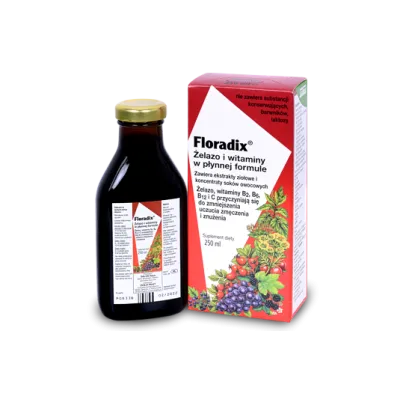 Floradix Żelazo i Witaminy w formie  płynnej 250 ml