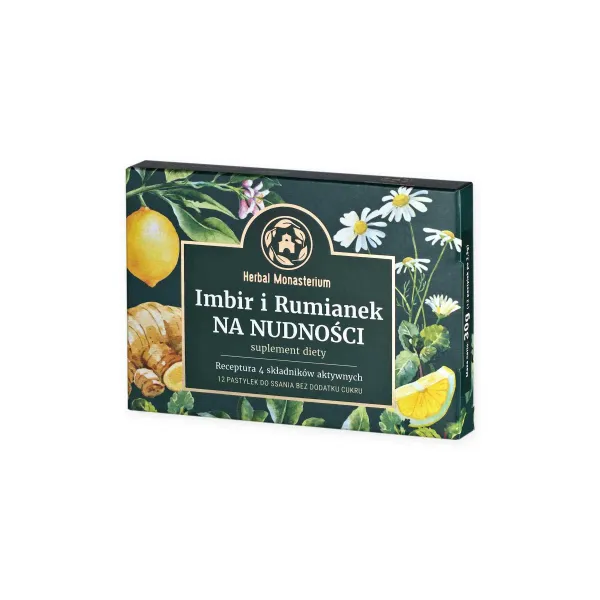 Imbir i Rumianek na nudności x12 Herbal  Pharmaceuticals